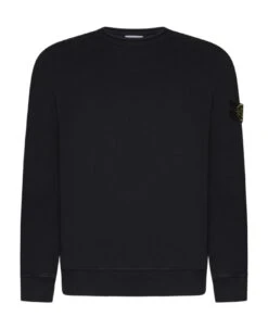 Stone Island Crew Neck Cotton Sweatshirt