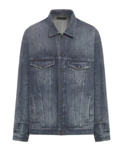 Balenciaga Deconstructed Jacket Italian Indigo Ring Denim