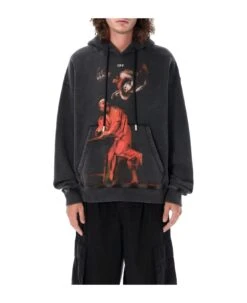 Off-White Saint Matthew-print Drawstring Hoodie