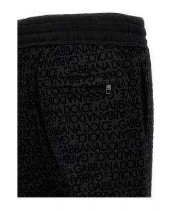 Dolce & Gabbana Flocked Logo Joggers -Classic Men Wear Store 04d8ea9b5b1b3bcf2f22138767788717