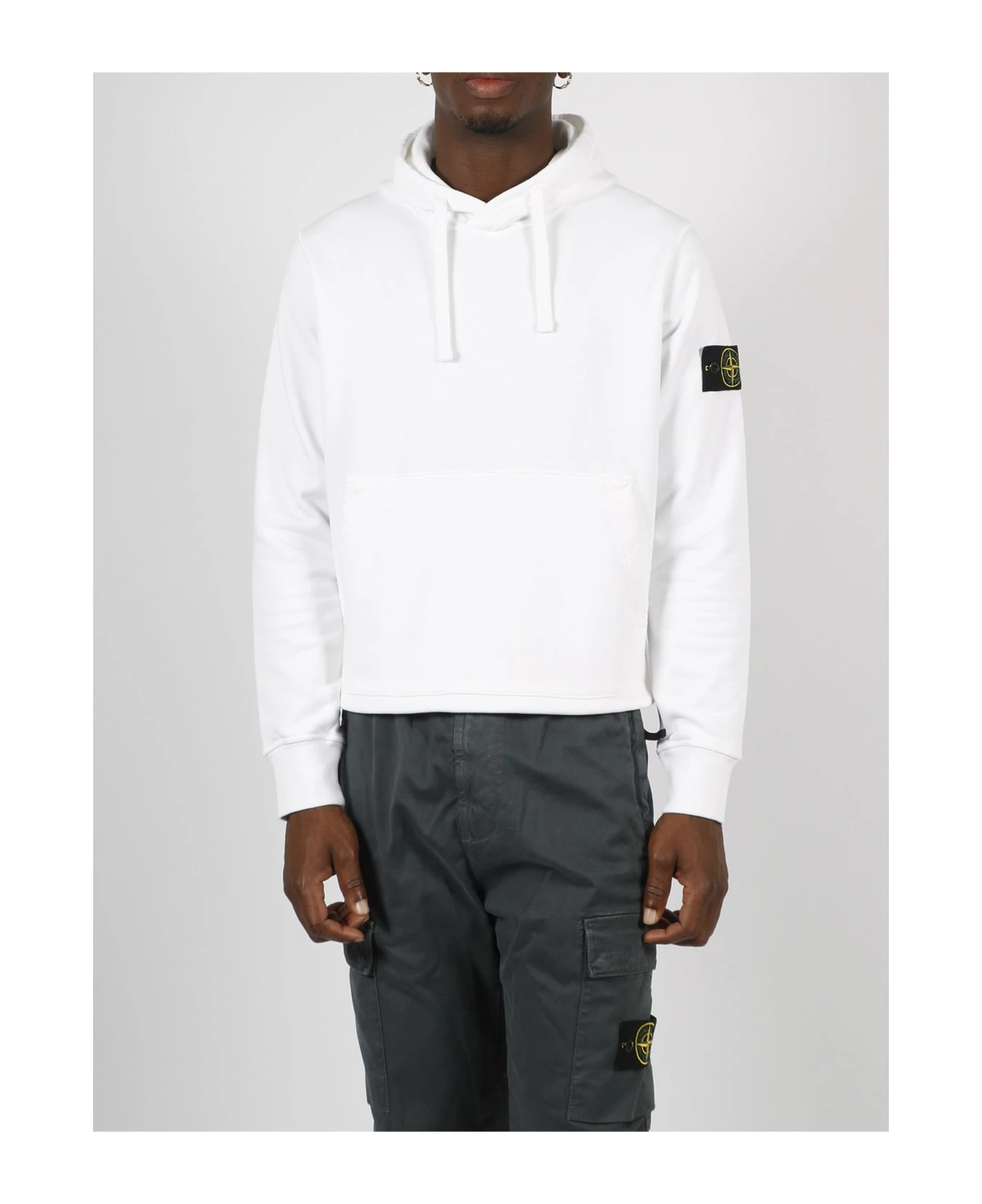 Stone Island Logo Hooded Sweatshirt 2 Stone Island Logo Hooded Sweatshirt - Image 2