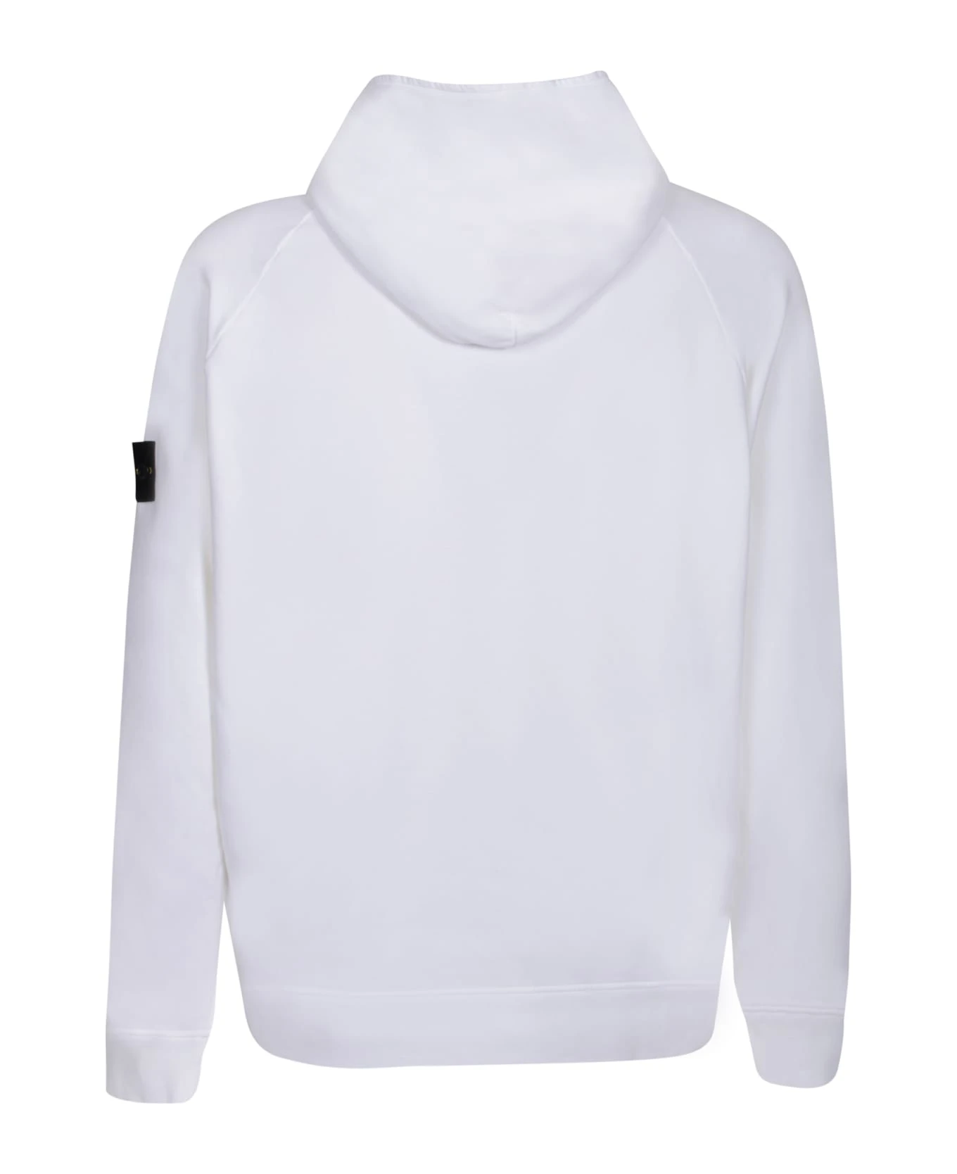 Stone Island White Logo Hoodie 2 Stone Island White Logo Hoodie - Image 2