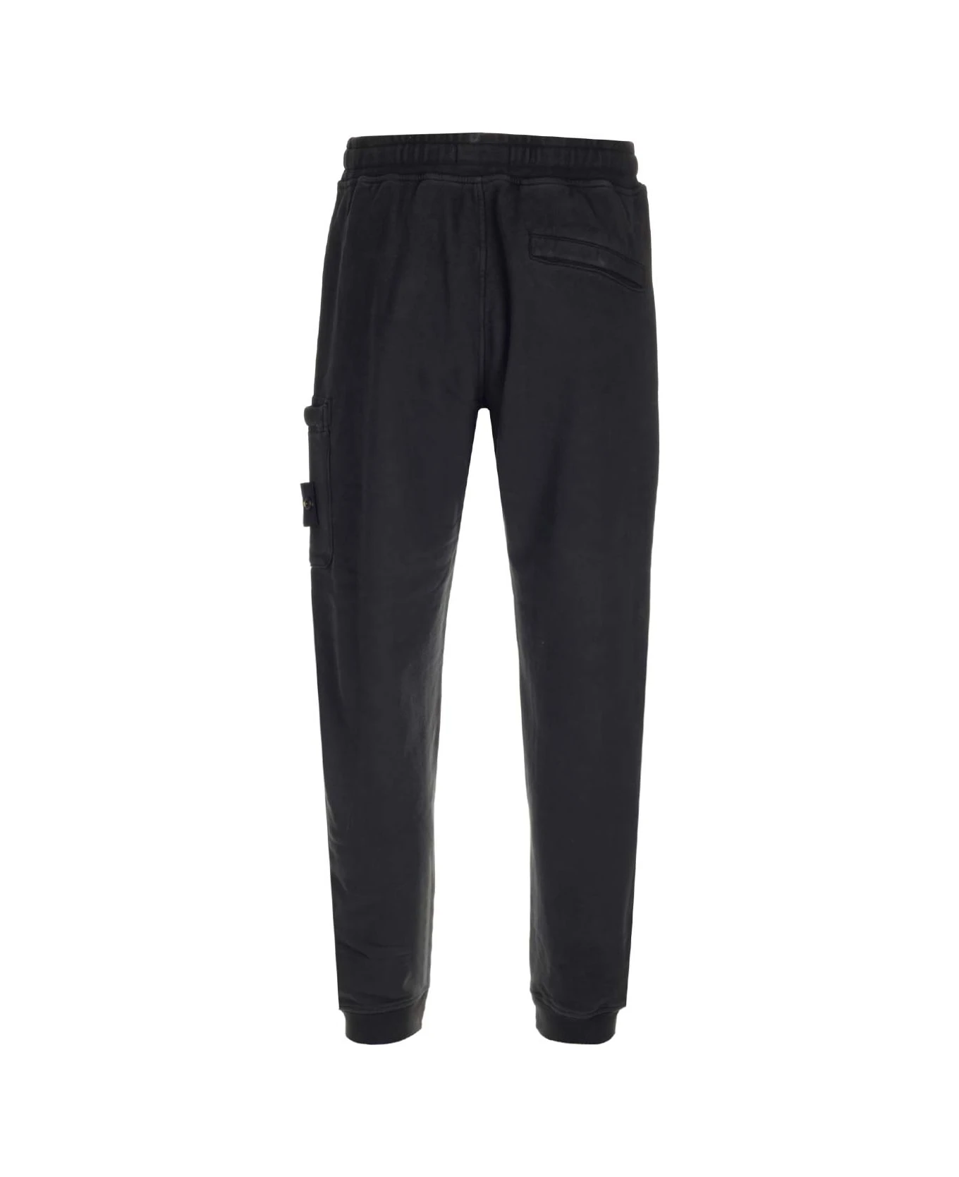 Stone Island Black Sweatpants 2 Stone Island Black Sweatpants - Image 2