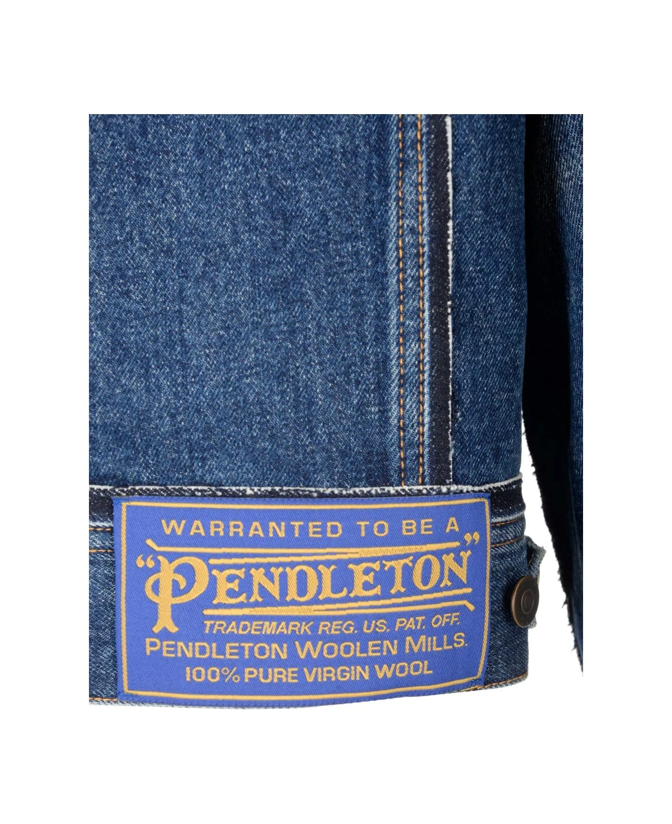 Maison Margiela Denim And Pendleton Fabric Jacket 5 Maison Margiela Denim And Pendleton Fabric Jacket - Image 5