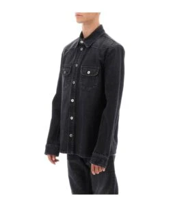 Off-White Vintage Denim Overshirt -Classic Men Wear Store 15d0677e3d57155afc3b0eabd573b897