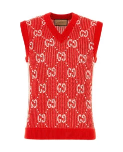 Gucci Embroidered Cotton Vest
