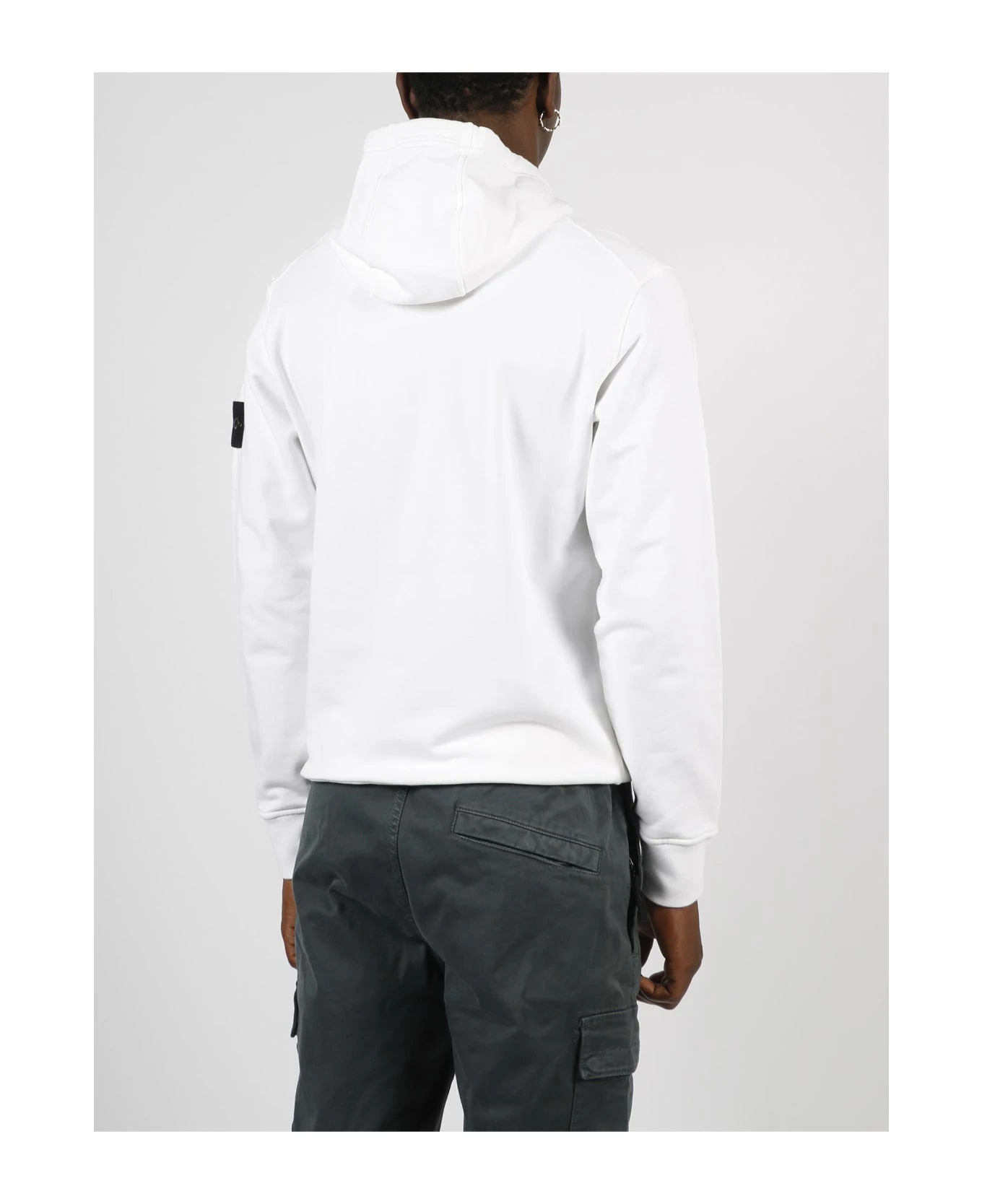 Stone Island Logo Hooded Sweatshirt 4 Stone Island Logo Hooded Sweatshirt - Image 4