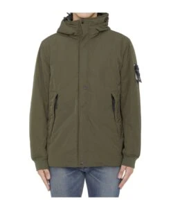 Stone Island Micro Twill Parka With Hood
