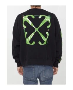 Off-White Moon Cam Arrow Sweatshirt -Classic Men Wear Store 29f6ee479fe8aeb5d670525018bd544e
