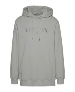 Lanvin Gray Cotton Hoodie