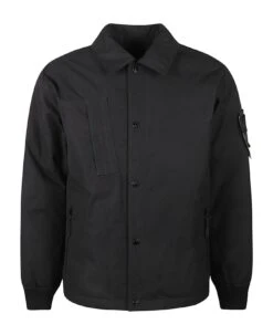 Stone Island Pocket Detail Buttoned Jacket
