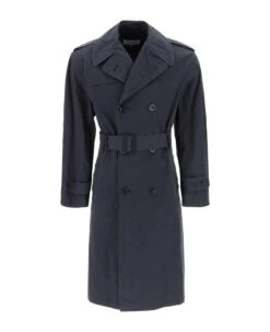 Maison Margiela Double-breasted Trench Coat In Cotton