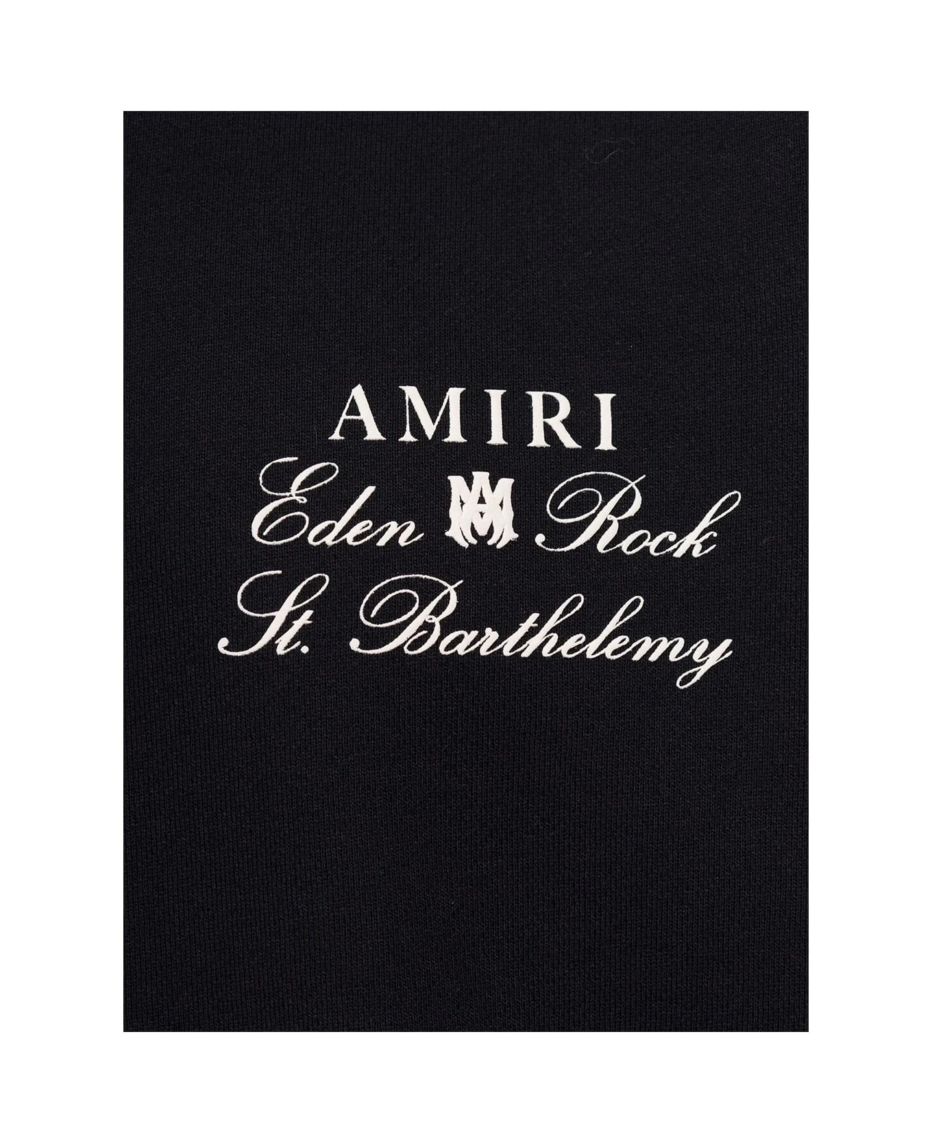 Black Crewneck Sweatshirt With Amiri X Eden Rock Print In Cotton Man 3 Black Crewneck Sweatshirt With Amiri X Eden Rock Print In Cotton Man - Image 3