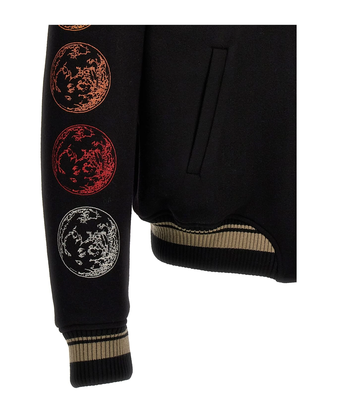 Off-White Moon Phase Varsity Bomber Jacket 5 Off-White Moon Phase Varsity Bomber Jacket - Image 5