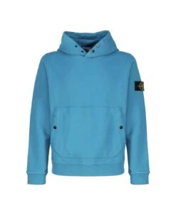Stone Island Logo Patch Long-sleeved Hoodie