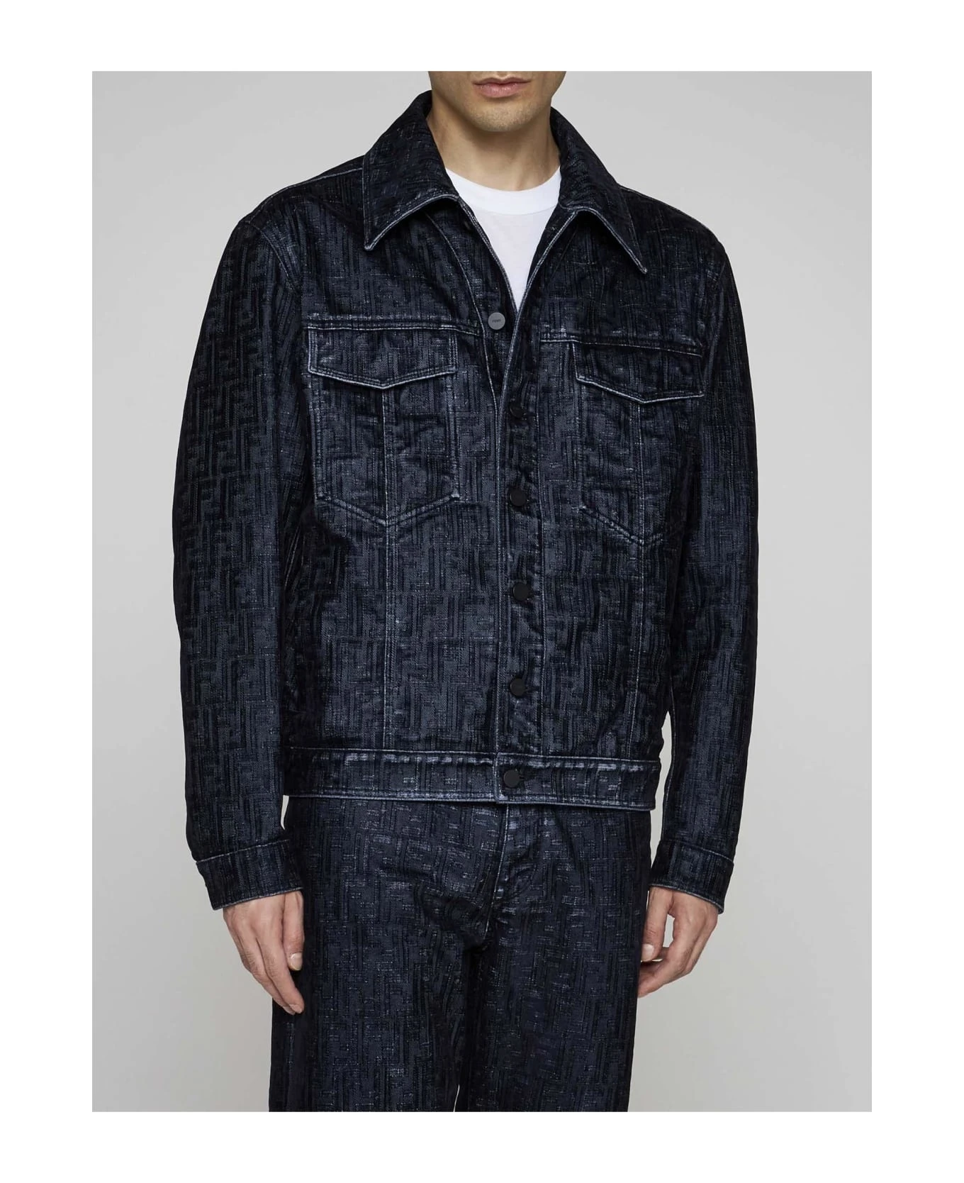 FENDI Ff Denim Jacket 3 FENDI Ff Denim Jacket - Image 3