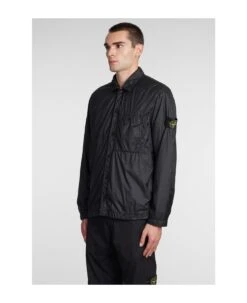 Stone Island Casual Jacket In Black Polyamide -Classic Men Wear Store 3df428b2e8a1ad4f1b79e6529864ff5a