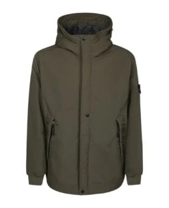 Stone Island 41826 Micro Twill With Primaloft P.u.r.e Military Green