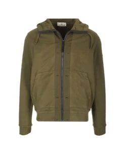 Stone Island Olive Green Hoodie