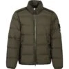 Stone Island Logo Patch High-neck Padded Jacket