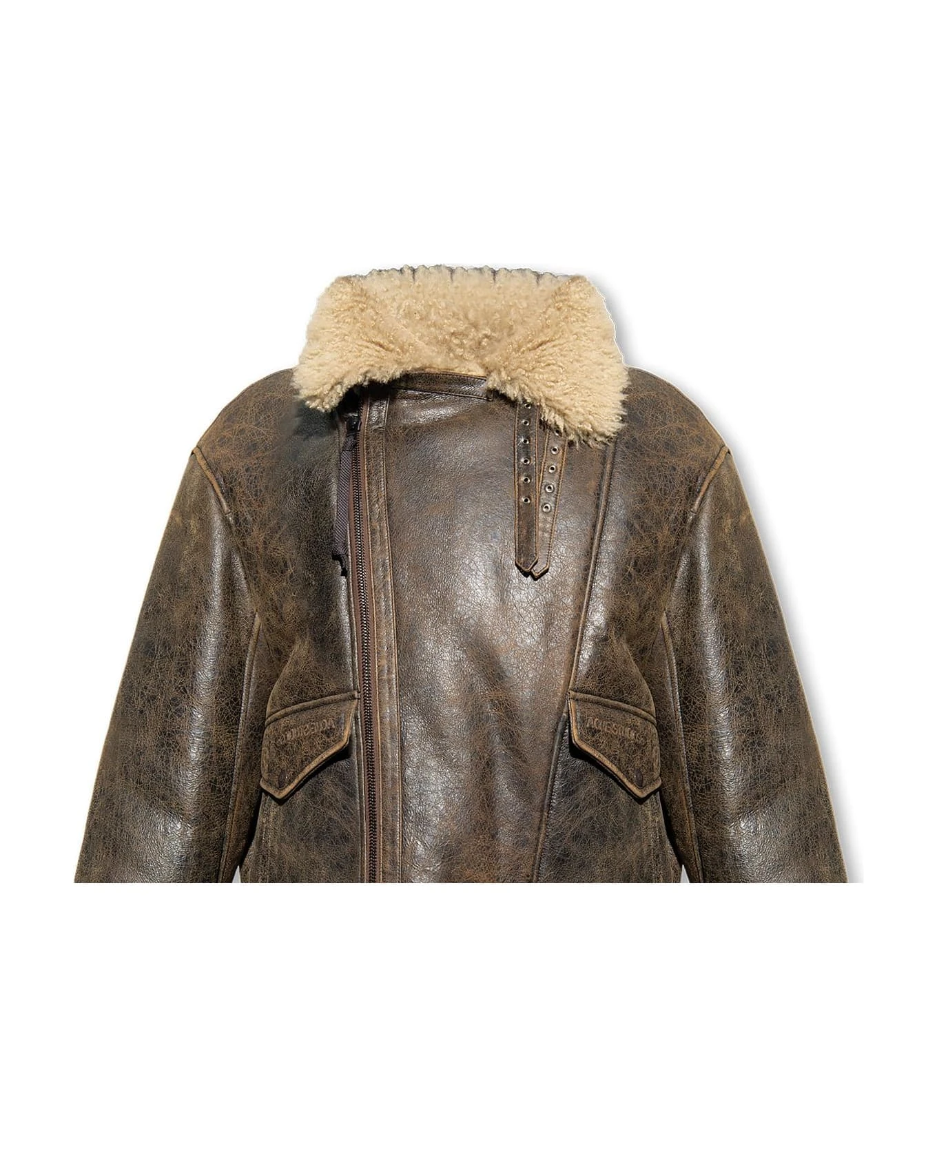 Acne Studios Leather Jacket With Logo 1 Acne Studios Leather Jacket With Logo