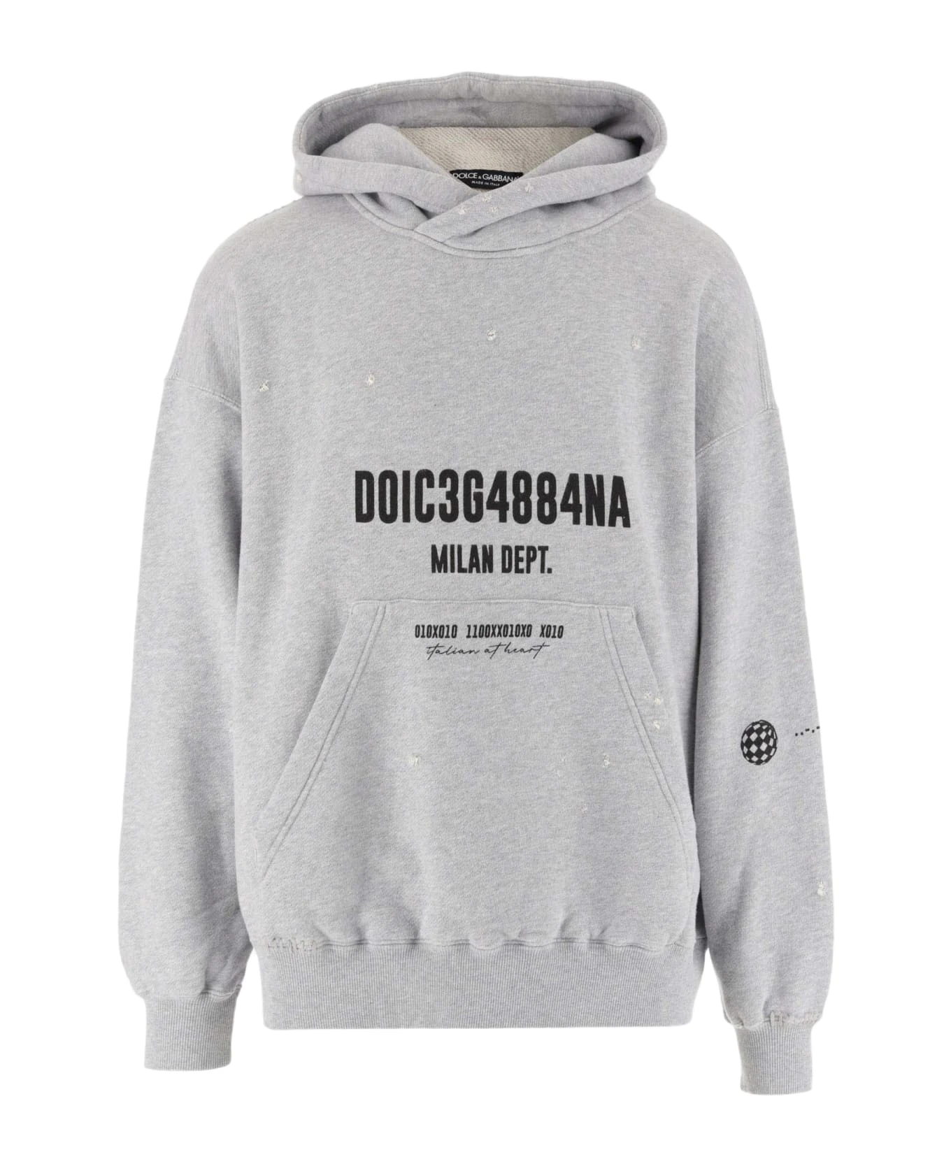 Dolce & Gabbana Printed Cotton Hoodie 1 Dolce & Gabbana Printed Cotton Hoodie