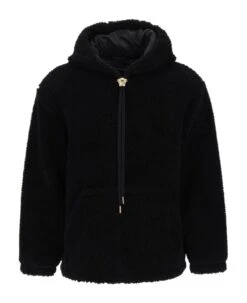 Versace Teddy Hoodie With Medusa Embroidery