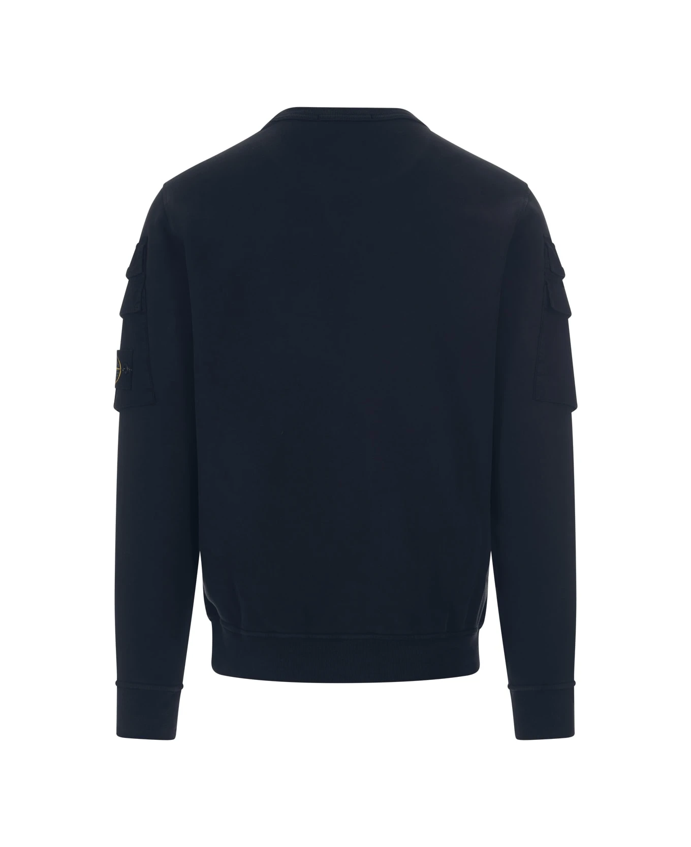 Stone Island Navy Blue Sweatshirt With Pockets 2 Stone Island Navy Blue Sweatshirt With Pockets - Image 2
