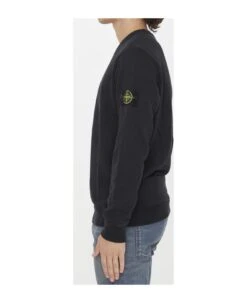 Stone Island Compass-patch Cotton Sweatshirt -Classic Men Wear Store 6ddf3bef74ea20d198bee1ced7c3ede0