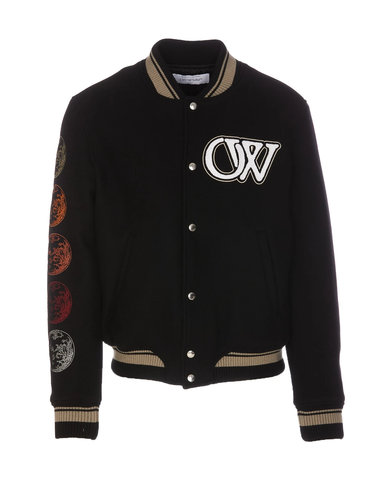 Off-White Moon Phase Varsity Bomber 1 Off-White Moon Phase Varsity Bomber