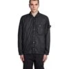 Stone Island Casual Jacket In Black Polyamide