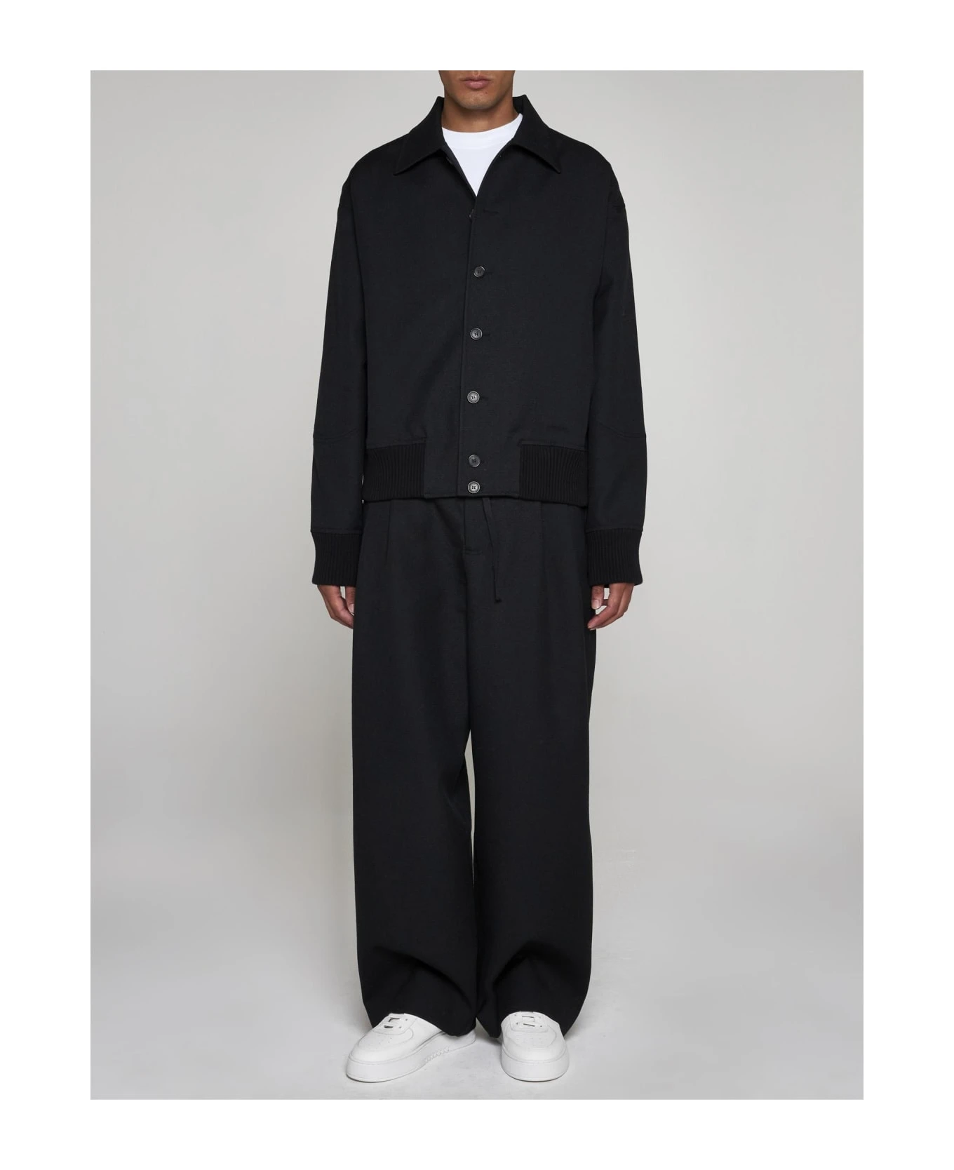 Jacquemus Le Bomber Feltro Wool-blend Jacket 2 Jacquemus Le Bomber Feltro Wool-blend Jacket - Image 2