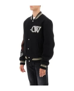 Off-White Moon Phase Embroidered Varsity Bomber -Classic Men Wear Store ad217479988d532adcab801104e5be5b