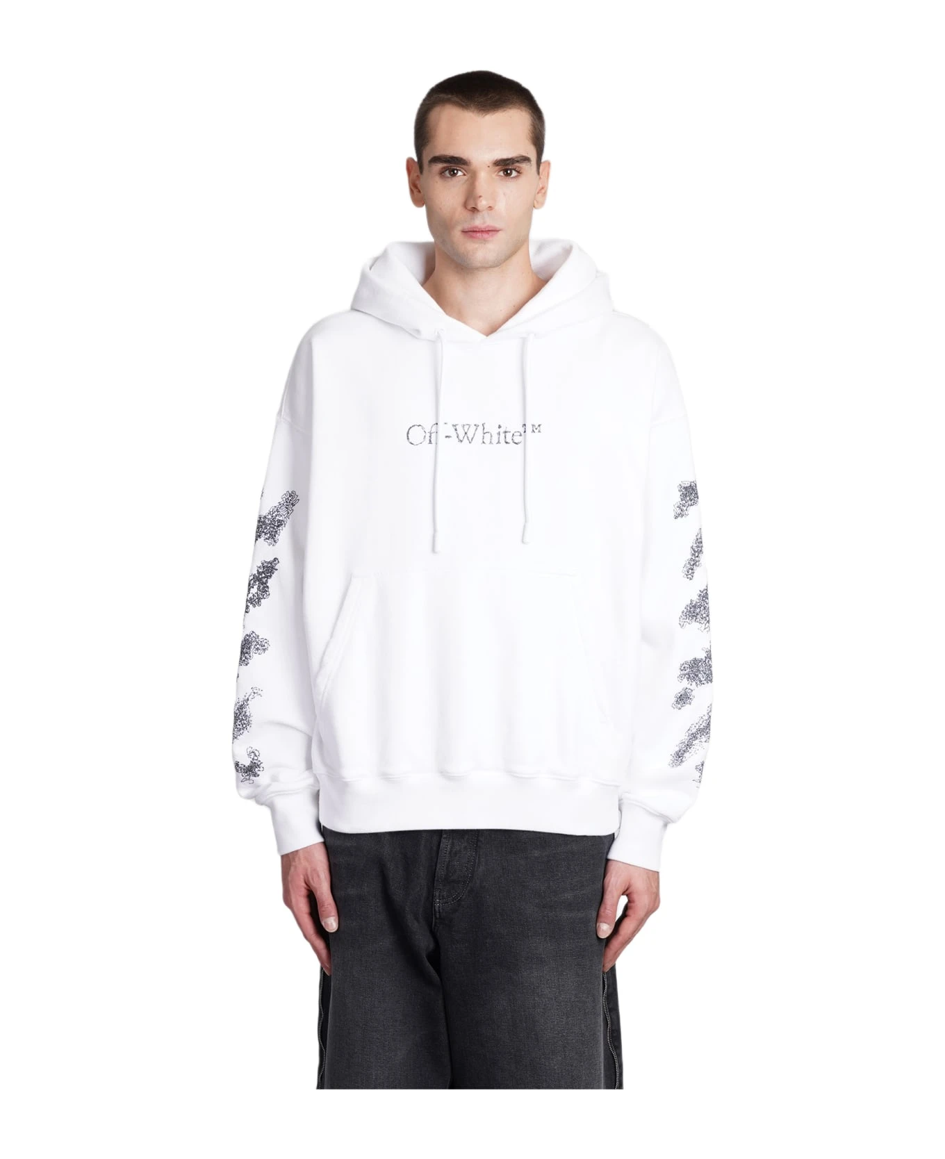 Off-White Sweatshirt In White Cotton 1 Off-White Sweatshirt In White Cotton