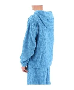 Versace Allover Cotton Terry Hoodie -Classic Men Wear Store b09f6ed0e7d26eb85d6cad5cacf7f80a