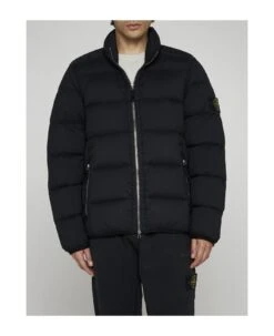 Stone Island Quilted Nylon Down Jacket -Classic Men Wear Store b559269043b564d17fb85222ba1e465e