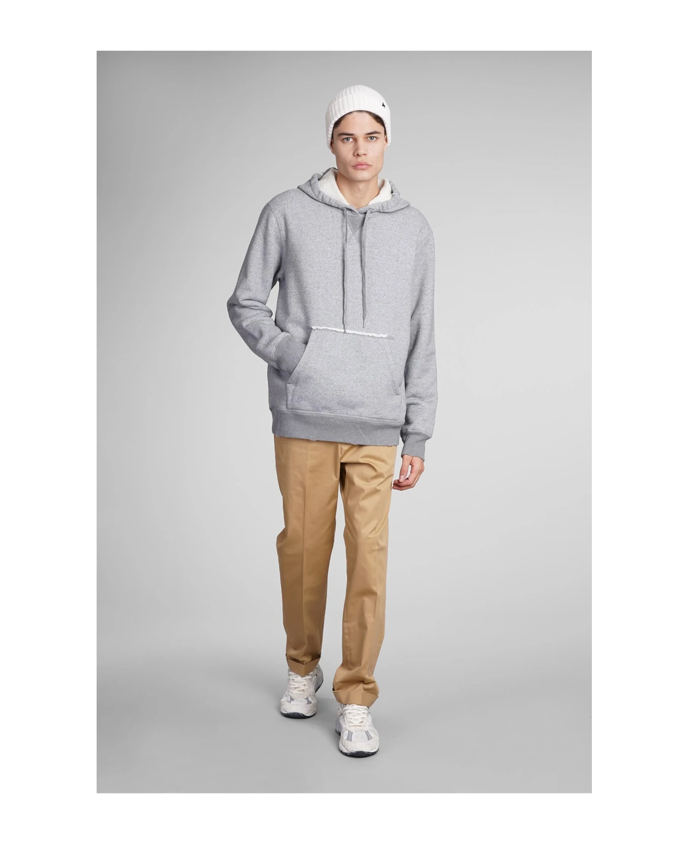 Golden Goose Sweatshirt In Grey Cotton 2 Golden Goose Sweatshirt In Grey Cotton - Image 2