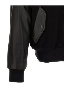 Alexander McQueen Logo Embroidery Bomber Jacket -Classic Men Wear Store be06c85100b5c2bfa697af8c2abf2758