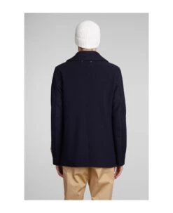 Golden Goose Coat In Blue Wool -Classic Men Wear Store be5fbba68a985208214e7306df7f647d