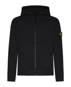 Stone Island Cotton Zip-up Hoodie
