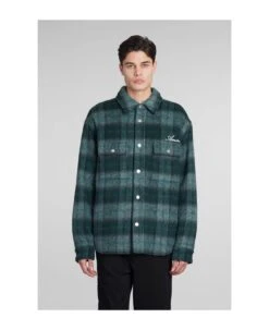 Amiri Casual Jacket In Green Wool