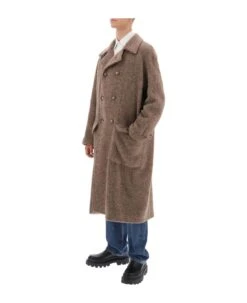 Dolce & Gabbana Melange Alpaca Double-breasted Coat -Classic Men Wear Store c04954ef3281c28d0fc564a445a356e8