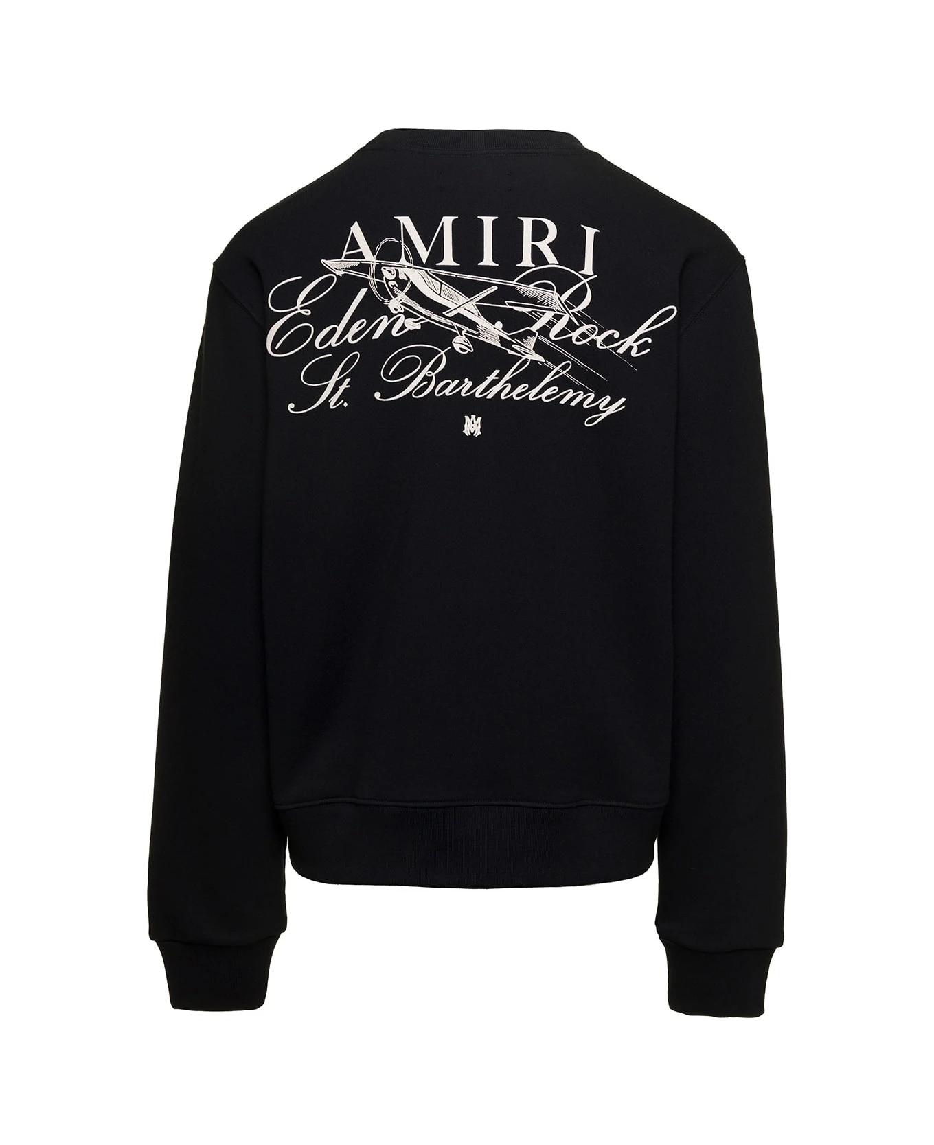Black Crewneck Sweatshirt With Amiri X Eden Rock Print In Cotton Man 2 Black Crewneck Sweatshirt With Amiri X Eden Rock Print In Cotton Man - Image 2