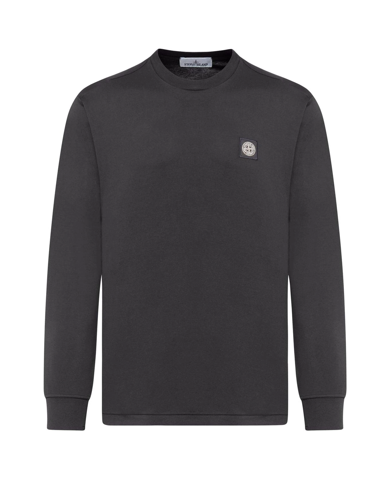 Stone Island Logo Patch Long Sleeved T-shirt