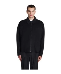 Acne Studios Casual Jacket In Black Wool