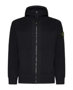 Stone Island Zip-up Cotton Hoodie