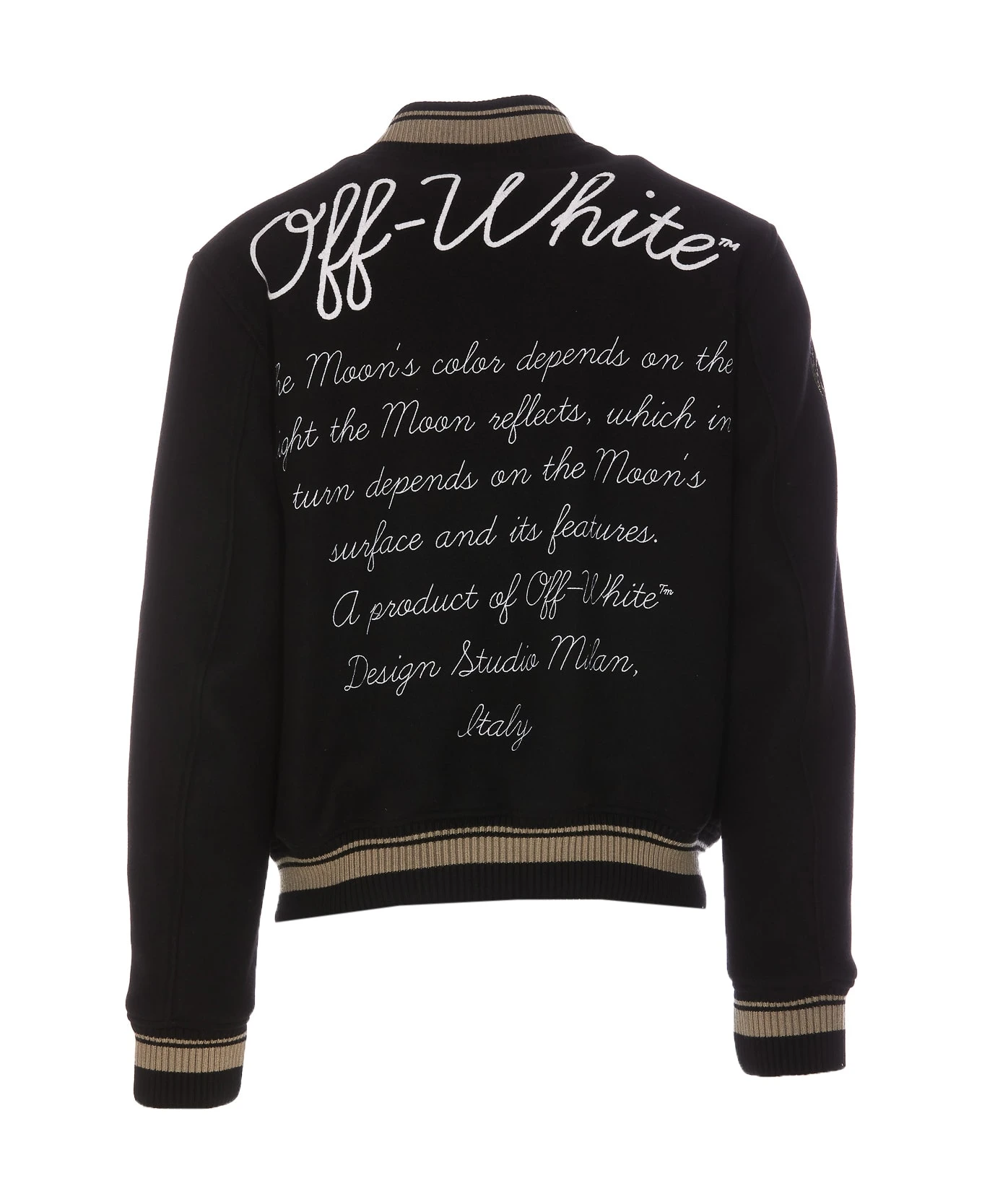 Off-White Moon Phase Varsity Bomber 2 Off-White Moon Phase Varsity Bomber - Image 2