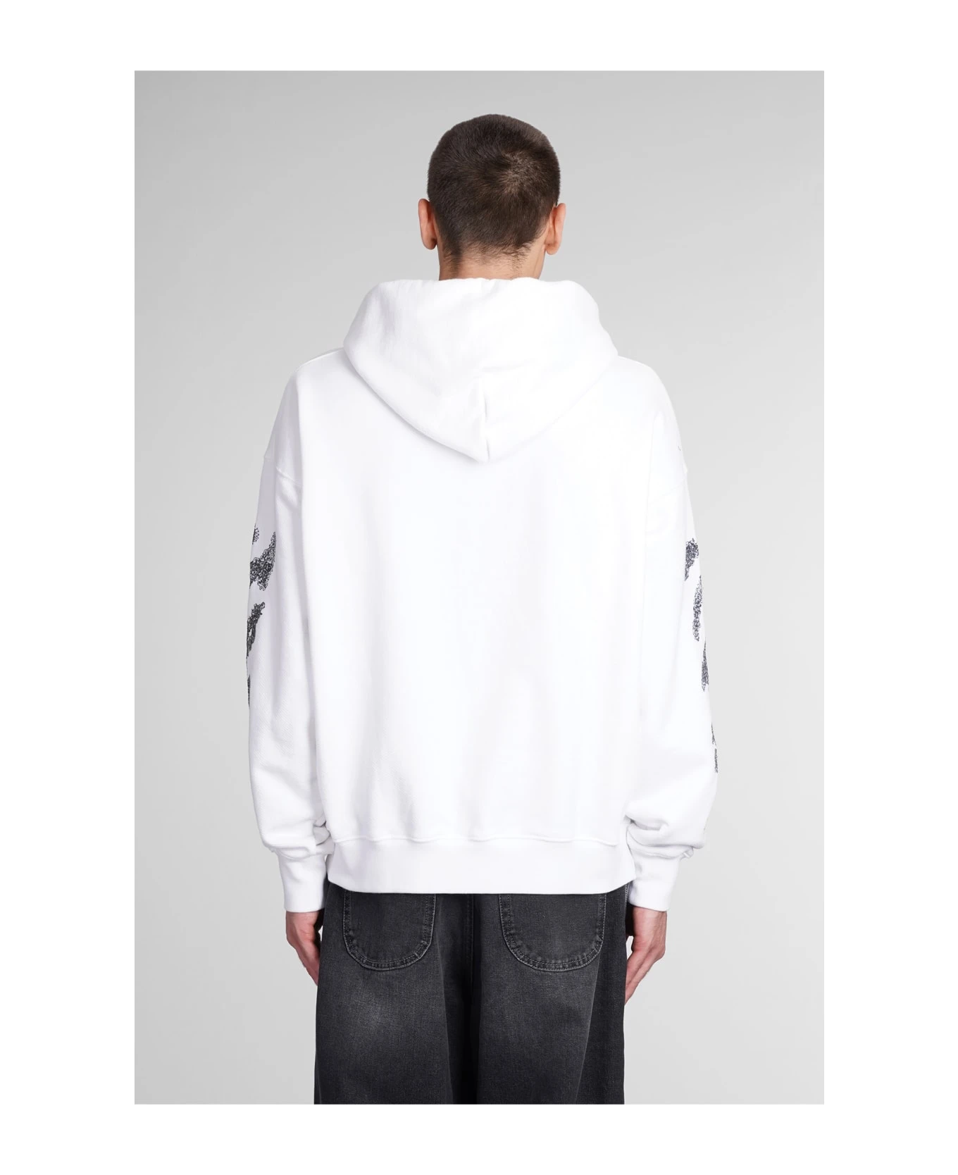 Off-White Sweatshirt In White Cotton 3 Off-White Sweatshirt In White Cotton - Image 3