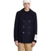 Golden Goose Coat In Blue Wool