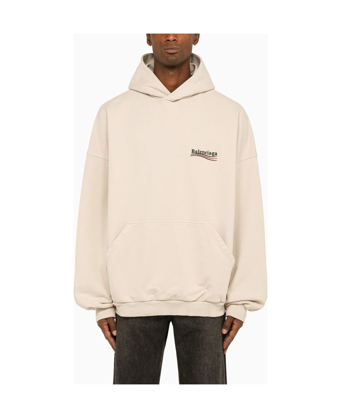 Balenciaga Political Campaign Beige Hoodie